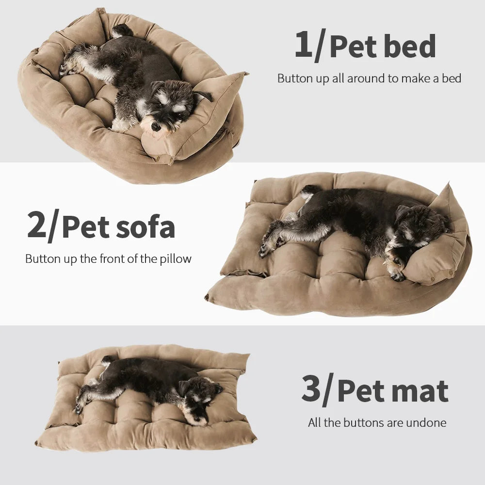 Multifunction 3-in-1 Dog & Cat Bed Mat
