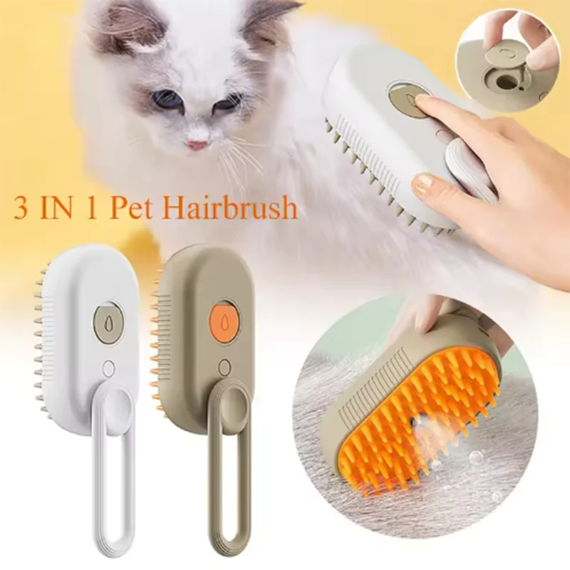 Hot Cat Dog Pet Spray Massage Brush