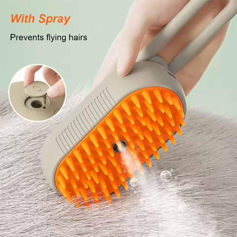 Hot Cat Dog Pet Spray Massage Brush