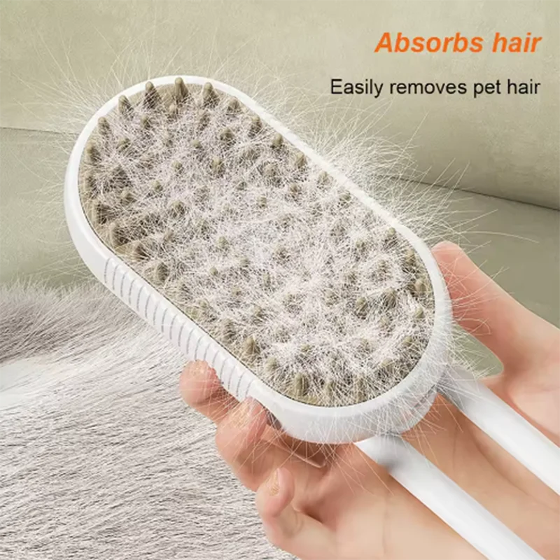 Hot Cat Dog Pet Spray Massage Brush