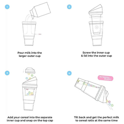 2-in-1 Portable Breakfast Cup