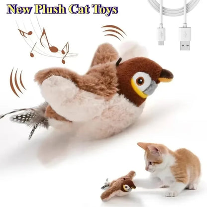 Interactive Electric Cat Bird Toy