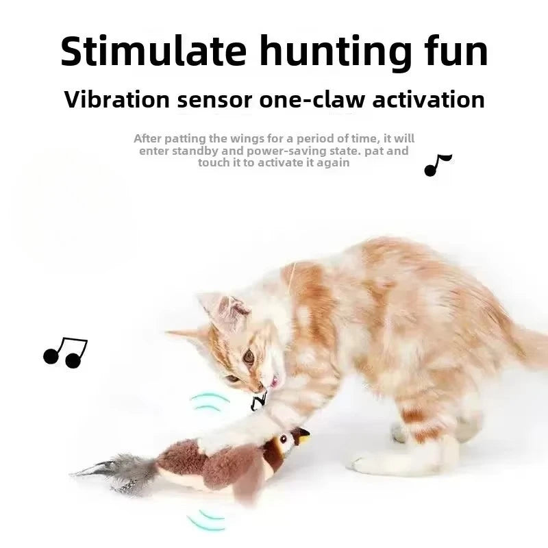 Interactive Electric Cat Bird Toy