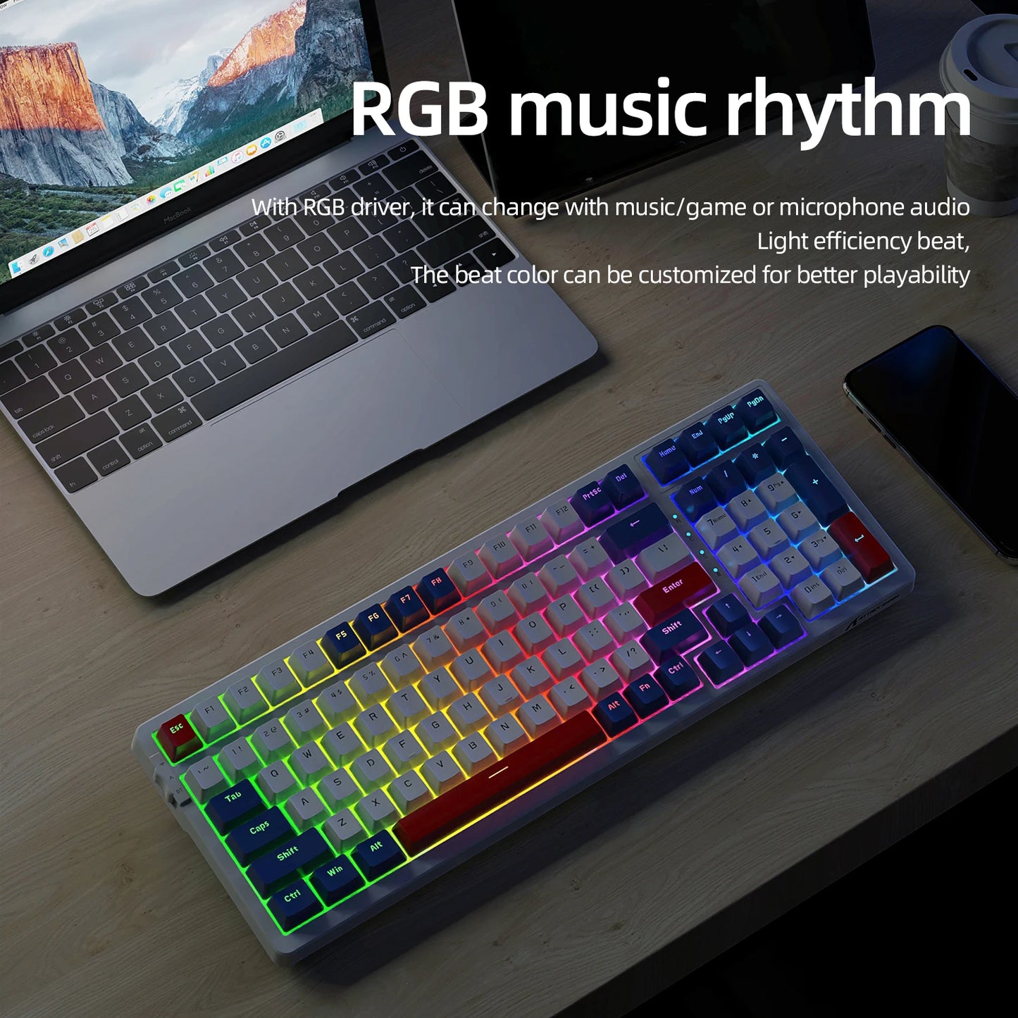 Attack Shark K98 Wired Mechanical Keyboard