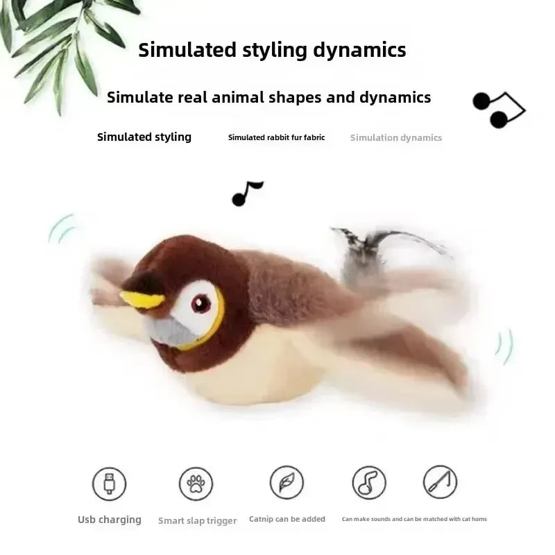 Interactive Electric Cat Bird Toy